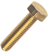 SET SCREW HEX HD BRASS M5-0.80 X 12MM